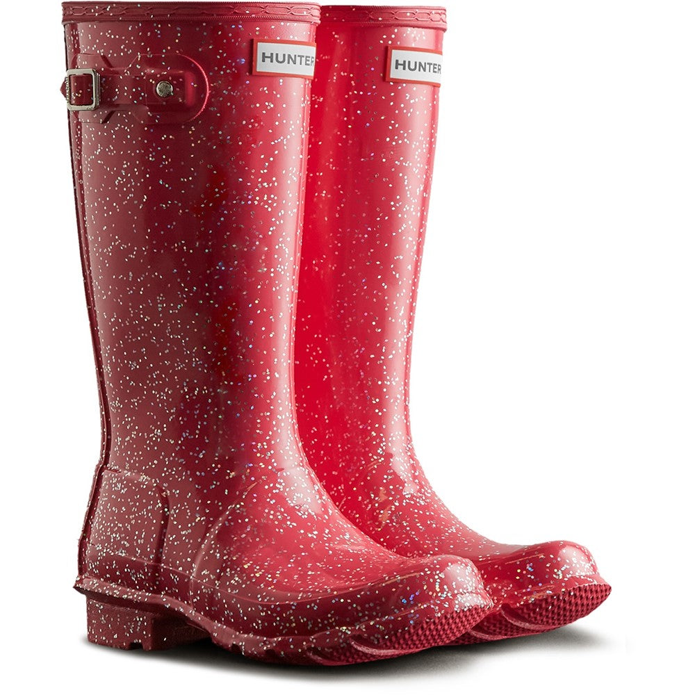 Hunter Riesen-Glitzer-Gummistiefel für große Kinder