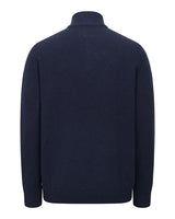 Hoggs of Fife Lothian II 1/4 Zip Pullover #colour_navy-marl