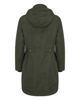 Hoggs of Fife Walker Ladies Long Coat #colour_green