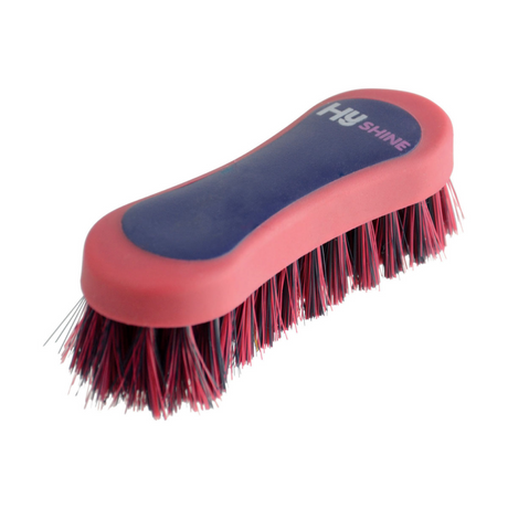 Hy Equestrian Pro Groom Face Brush #colour_purple-pink
