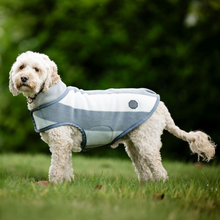 Horseware Ireland Newmarket Dog Fleece #colour_whitney-charcoal