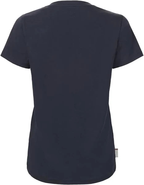 Musto Women's Original V Neck Short Sleeved T-Shirt #colour_navy