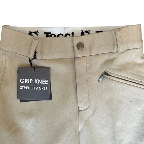 Toggi Children's Show Ring Extreme Silicone Knee Breeches #colour_beige