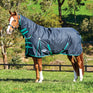 Weatherbeeta ComFiTec Classic Combo Neck Medium Turnout Rug #colour_black-green