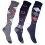 Chaussettes d'équitation HKM -Cardiff- Lot de 3