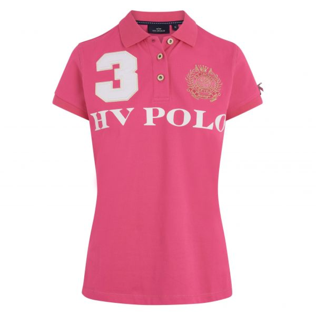 HV Polo Favouritas EQ Short Sleeve Polo Shirt #colour_neon-fuchsia