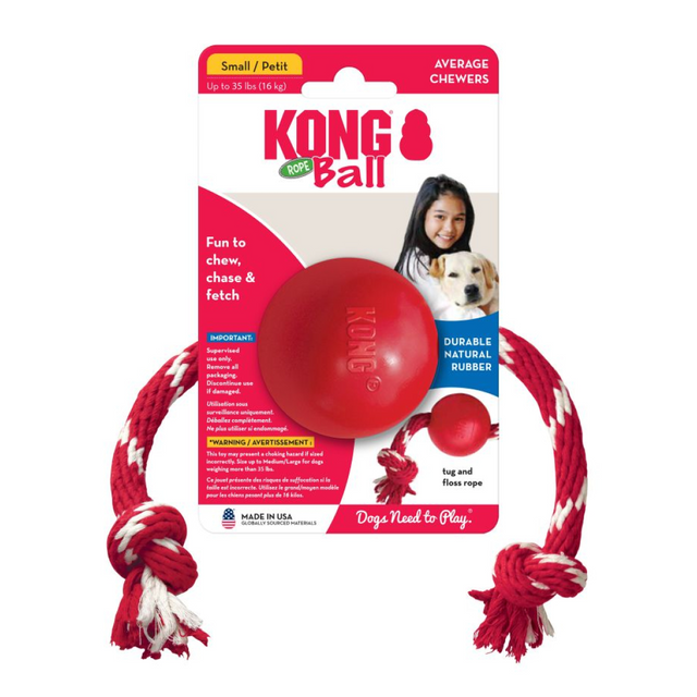 KONG Ball With Rope #size_s