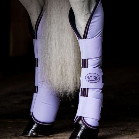 Horseware Ireland Amigo Ripstop Travel Boots #colour_lavender-plum-silver