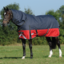 Weatherbeeta Comfitec Plus Dynamic II Detach-A-Neck Medium #colour_black-red-silver