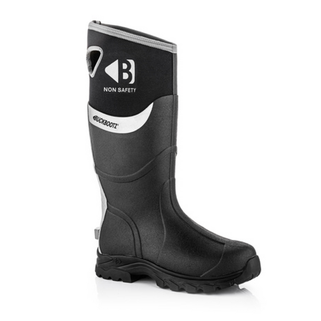 BuckbootzBBZWalkerzNon-SafetyRubberNeopreneBootBlackGrey #colour_black