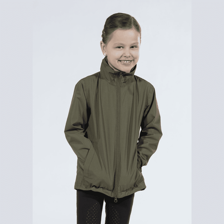 HKM Kids Rainy Day Rain Jacket #colour_olive-green