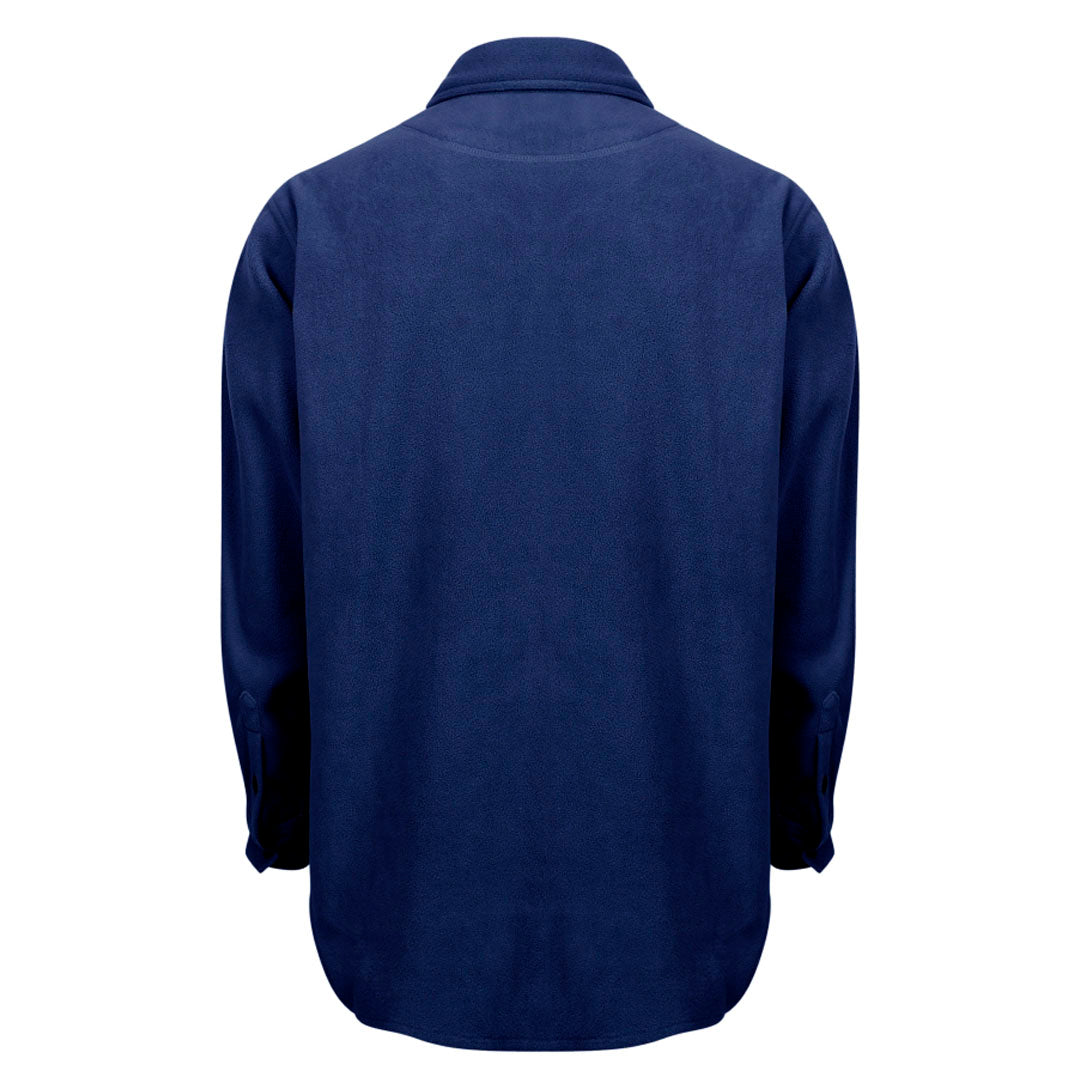 Hoggs of Fife Highlander Men's Micro Fleece Shirt #colour_navy