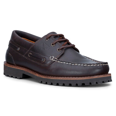 Hoggs of Fife Kintyre Men's Rugged Deck Shoes #colour_chestnut