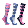 Hy Equestrian Synergy Argyle Lange Socken – 3er-Pack
