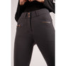 Montar Molly Yati Rose Gold Highwaist Full Grip Breeches #colour_grey