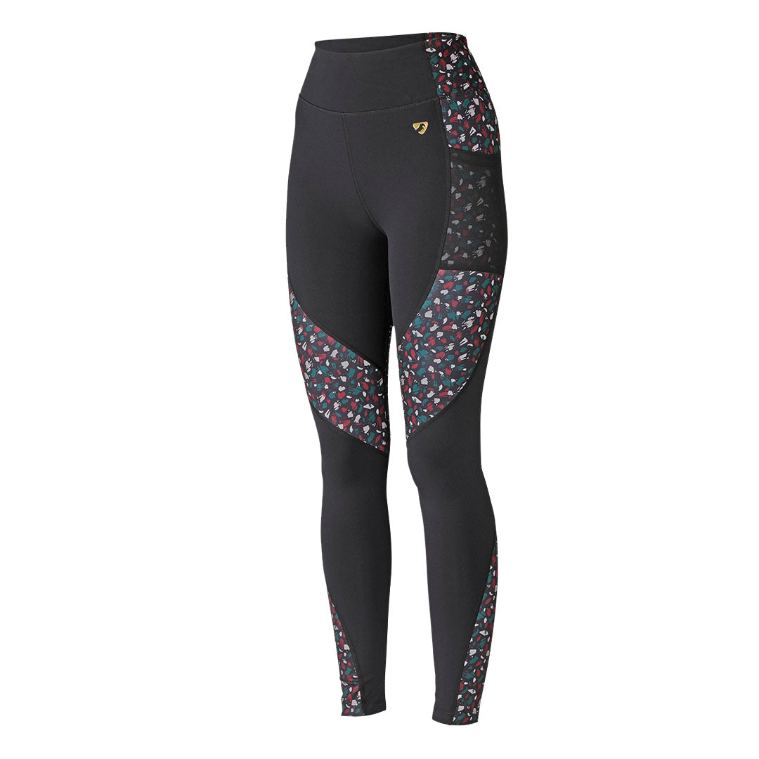 Shires Aubrion Broadway Full Grip Ladies Riding Tights #colour_brush-stroke