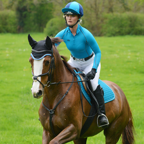 Woof Wear Performance Ladies Riding Shirt #colour_turquoise