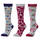 Dublin 3 Pack Socks Adults #colour_grey-melange-flags