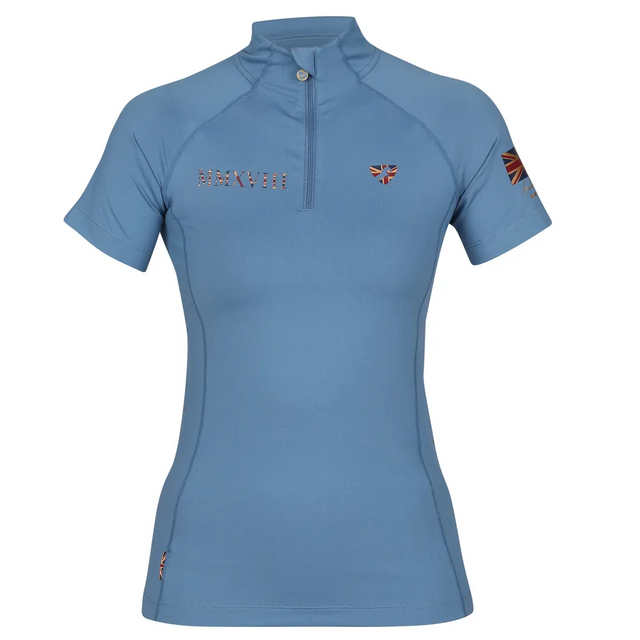 Shires Aubrion Team Short Sleeve Base Layer #colour_steel