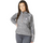 Firefoot Children's Half Zip Sport Top #colour_grey-marl-rose-gold