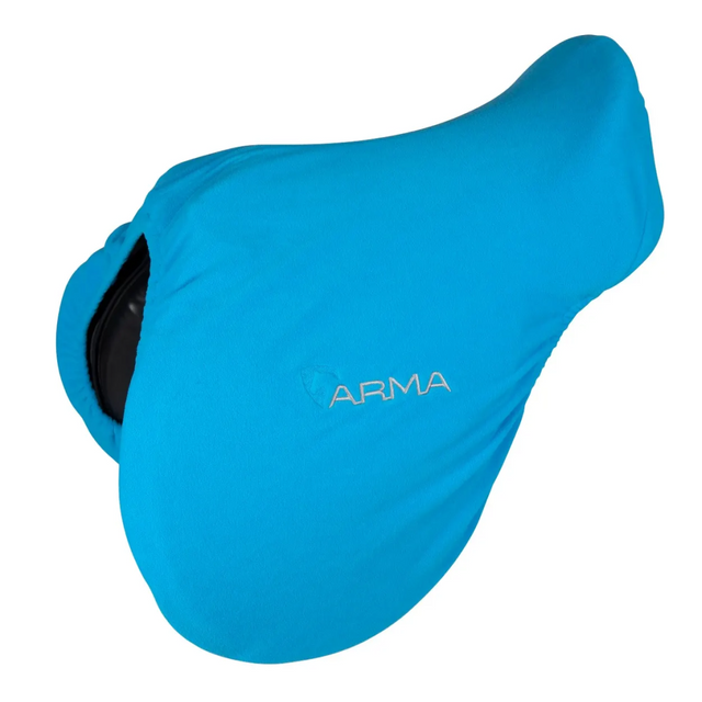 Shires ARMA Fleece Saddle Cover #colour_bright-blue