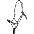 HKM Strass Rope Halter #colour_grey-raspberry