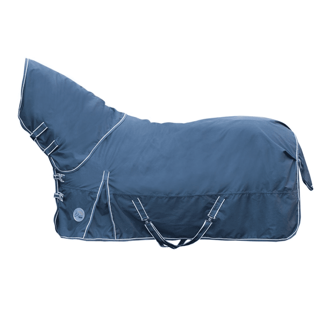 HKM Fleece Starter Turnout Rug #colour_deep-blue