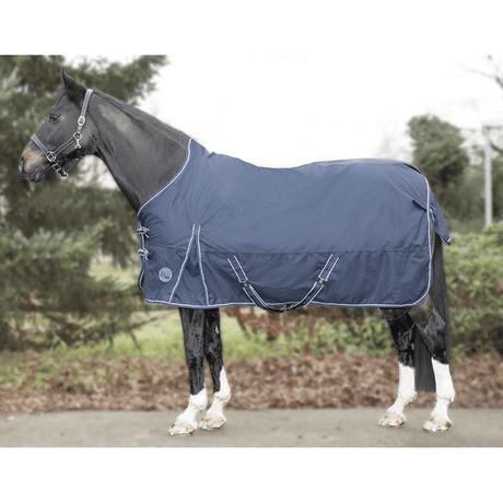 HKM Starter 600D Fleece Lining Highneck Rug #colour_deep-blue