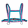 HKM Funny Horses Harness #colour_purple-aqua-silver