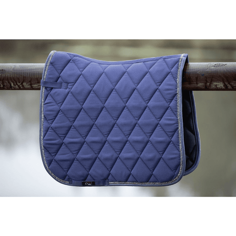 HKM Glossy Style Saddle Cloth #colour_deep-blue