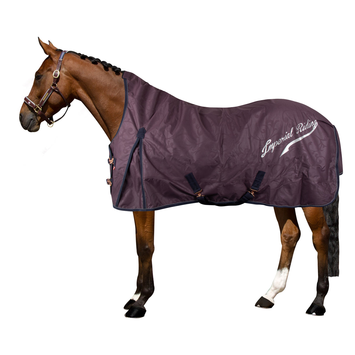 Imperial Riding Super-Dry 300g Turnout Rug #colour_bordeaux