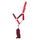 Hy Equestrian Tractors Rock Head Collar and Lead Rope #colour_navy-red