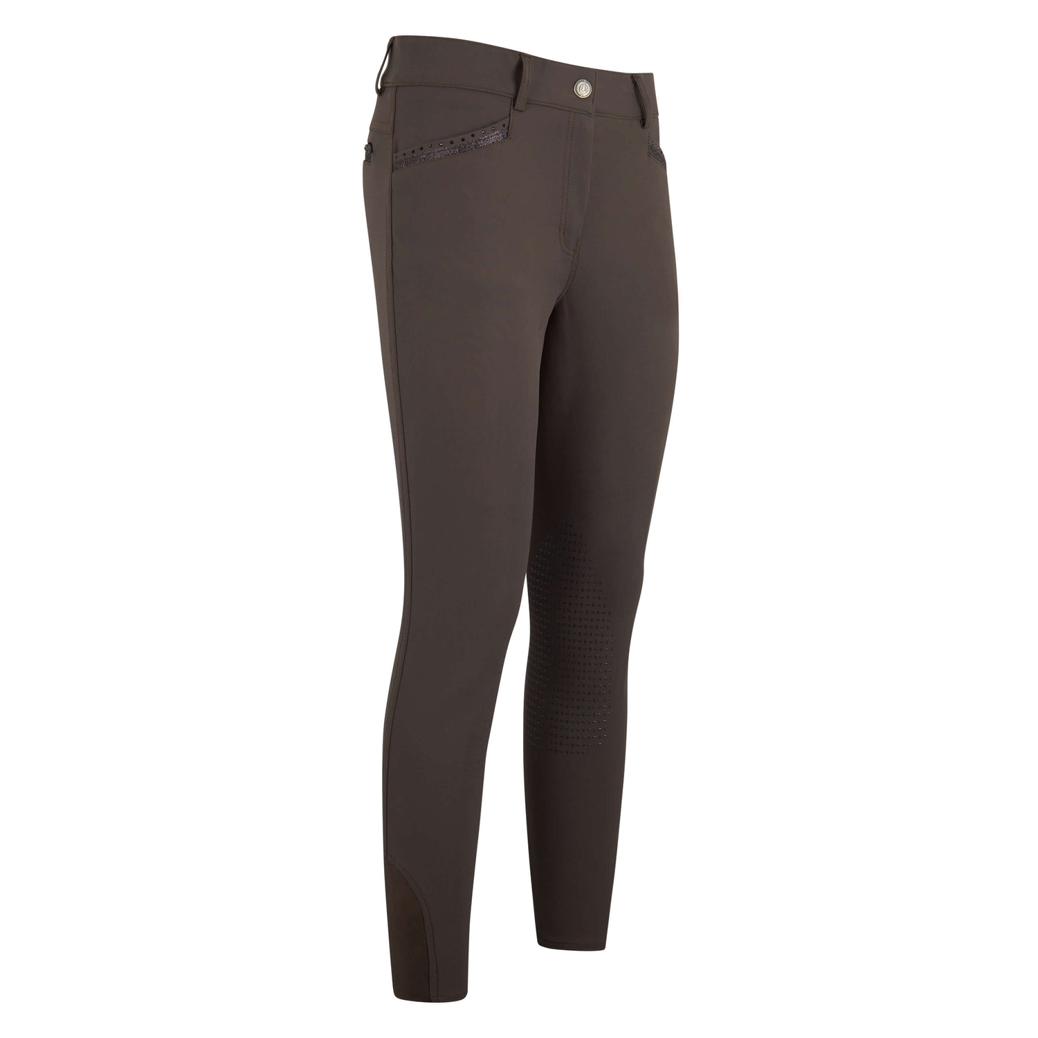 Imperial Riding El Capone Silicone Knee Patch Breeches #colour_mocca